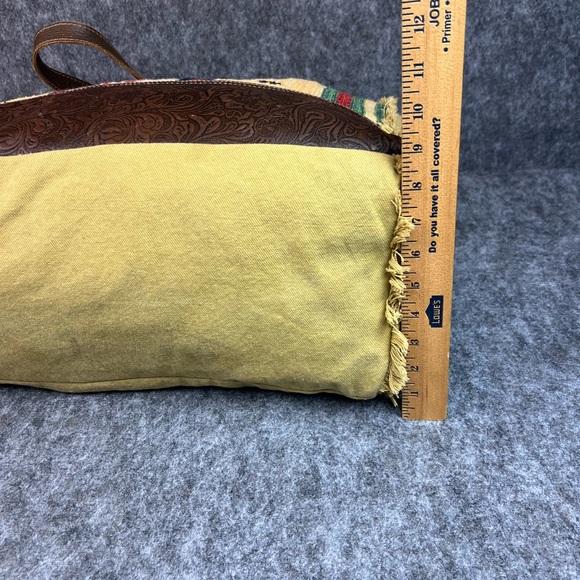 Myra Bag Multicolor Striped Tote with Brown Accents Shoulder Bag - Picture 5 of 12